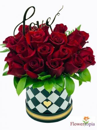 Checkmate Red Roses Arrangement/ SOLD OUT