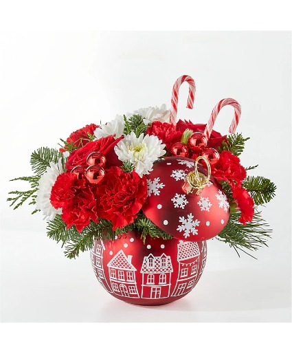 Cheer in the Air Ornament  Christmas Florals