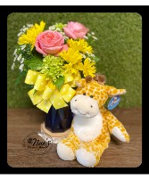Cheer Up! Bouquet & Plush Bundle  in Bryan, Texas | NAN'S BLOSSOM SHOP