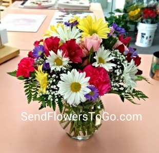 Cheerful Blossoms Vase Arrangement