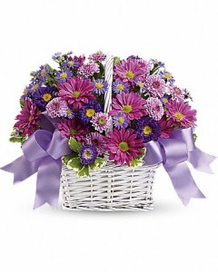 Cheerful Bouquet Basket in Ventura, CA | Mom And Pop Flower Shop Cheerful Bouquet Basket in Ventura, CA | Mom And Pop Flower Shop