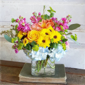 Cheerful Charm Cube Arrangement