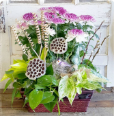 Cheerful Chirps European Garden Basket