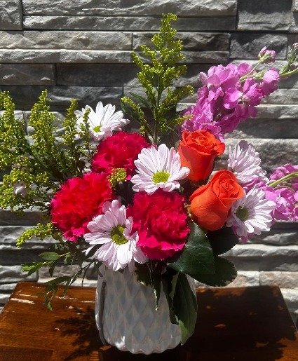 Cheerful Day  bright flowers 