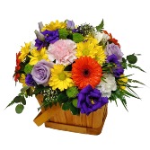 Cheerful Garden Basket floral