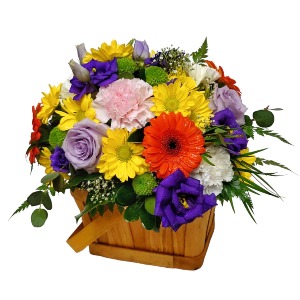 Cheerful Garden Basket floral