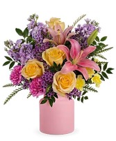 Cheerful Gift Vase may vary