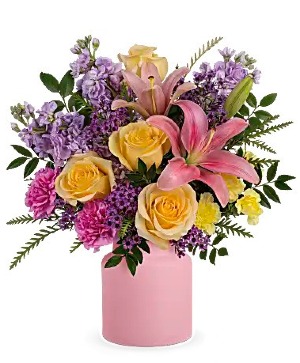 Cheerful Gift Vase may vary