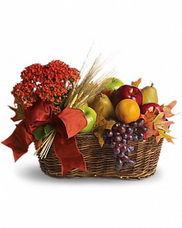 Cheerfulness Floral/Fruit Basket