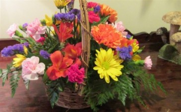 Cheery Basket of Blooms Inspirations Original Design