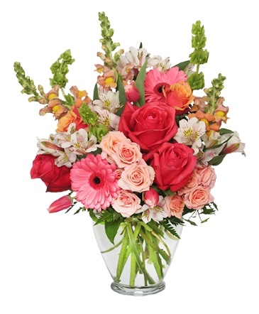 Cherish Spring Vase of Flowers in Carlsbad, CA | VICKY'S FLORAL DESIGN