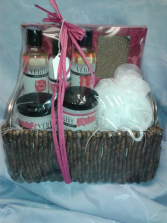 Cherry Blossom Spa Basket Birthday