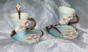 Cherry Blossom Tea Cup Garden Tea Set