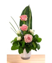 Cherry Kiss  Ceramic Vase Arrangement