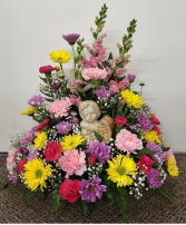 Cherub Garden Bouquet FHF-S431 Fresh Flower Arrangement (Local Delivery Area Only)