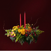 Chestnut & Candlelight Centerpiece