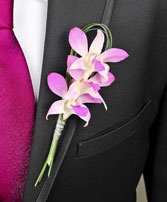 CHIC PINK ORCHID  Boutonniere
