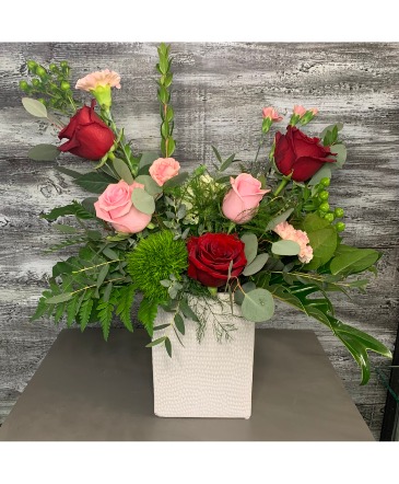 Chic Rose Garden  Vase arrangement in Kelowna, BC | MISSION PARK FLOWERS