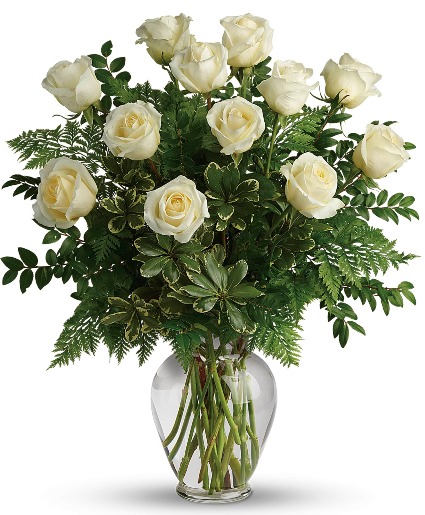 Chic White Roses 