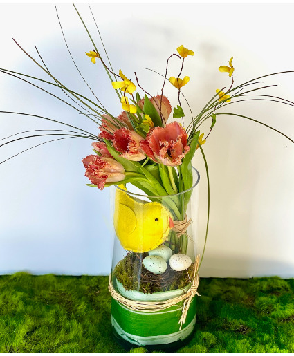 Chickadee and Eggs Powell Florist Easter Exclusive