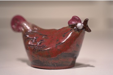 Chicken Statuette  Handmade Pottery Piece  in South Milwaukee, WI | PARKWAY FLORAL INC.
