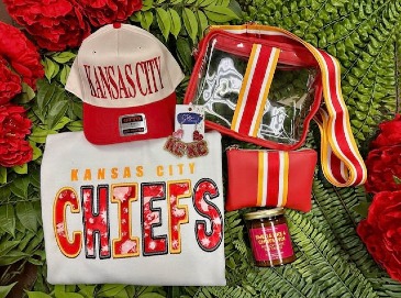 Chiefs Superfan Gift Gift Basket in Jefferson City, MO | RIVER CITY FLORIST & GIFTS Chiefs Superfan Gift Gift Basket in Jefferson City, MO | RIVER CITY FLORIST & GIFTS