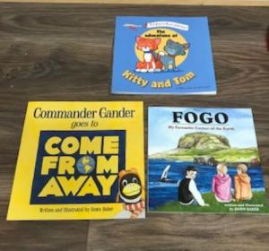 FP22 fogo; adventures of kitty & tom; come from away; childrens nl books