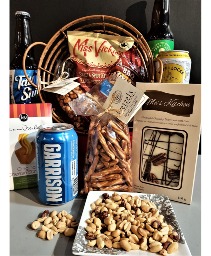 CHILL AND ENJOY, LOCAL BEER and snacks basket.