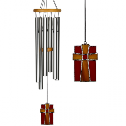 Chime-Amazing Grace Stained Glass Woodstock Chime