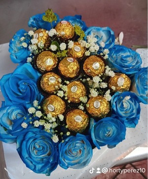 Chocolate and blue Anniversary 