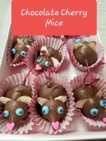 Chocolate Cherry Mice Now available to add on to your order!