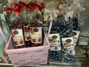 Chocolate covered  Cherries or Blueberries
