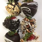 Chocolate Strawberries Sweet Blossoms 