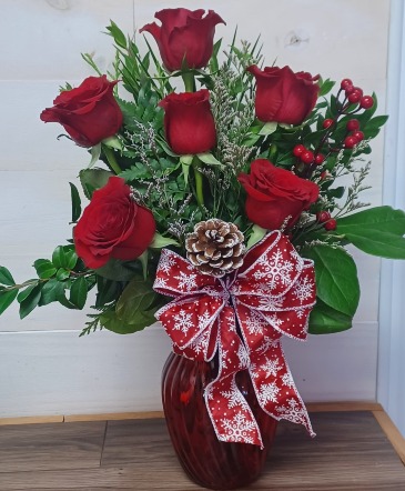 Love at Christmas  Flower arrangement in Clarenville, NL | PETALS & TREASURES