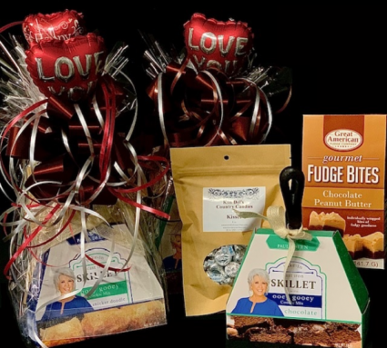 Chocolate Delight Gift Basket with Cookie, Fudge and Kisses