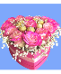 Chocolate Heart Candy flower combination