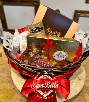 CHOCOLATE LOVERS' BASKET Gift Basket  in Orinda, CA | SaraBella flower shoppe