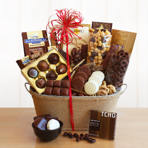 Grown up Chocolate Lover's Gift Basket