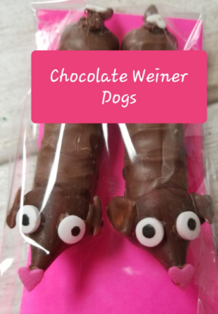 Chocolate Wiener Dogs Now available to add on to your order!