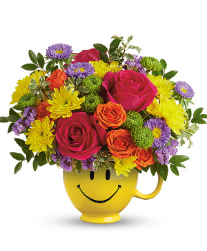Choose Happy Bouquet TEV68-3A Teleflora