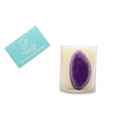 Christina Greene Designs Purple Agate Mini Candle Gift 
