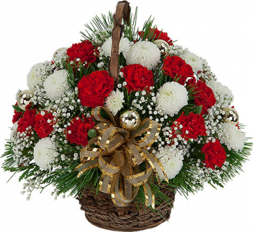christmas 100 basket arrangement