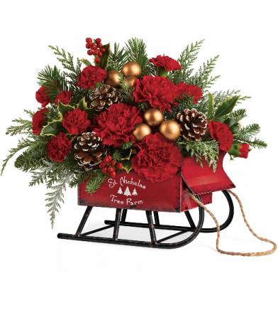 Christmas Vintage Sleigh T17X300
