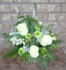 Wintery In Silver Floral Arrangement