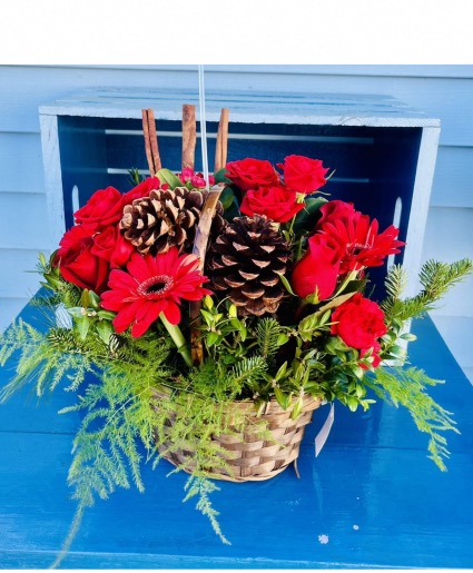 Christmas Basket Arrangement  