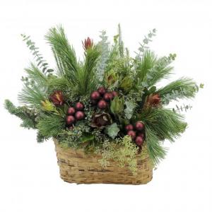    Christmas Basket Of Greens 