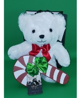 Christmas Bear with 8 Pc Gourmet Truffles 