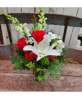 Christmas Beauty Vase Arrangement