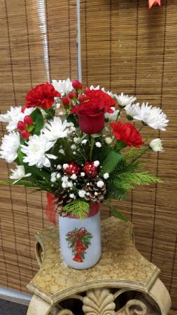 Christmas Bells Vase 