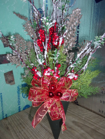 Christmas Berry Branch Cone $24.99 